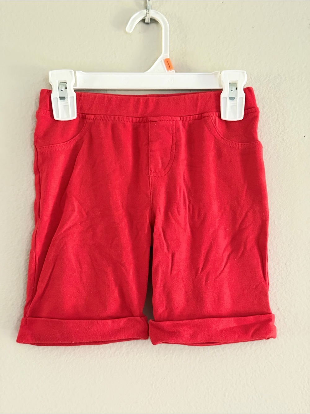 Epic Threads Kids Red Roll-Cuff Shorts